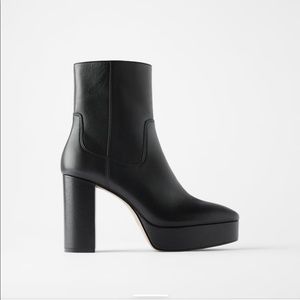 Platform ankle booties